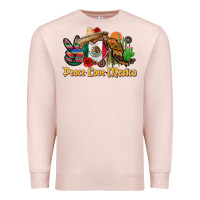 Pale Pink peace love mexico Premium Sweatshirt - CTS Tumbler Store