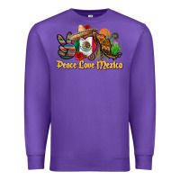 Purple peace love mexico Premium Sweatshirt - CTS Tumbler Store
