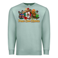 Seafoam peace love mexico Premium Sweatshirt - CTS Tumbler Store