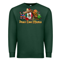 Sports Green peace love mexico Premium Sweatshirt - CTS Tumbler Store