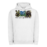 Pigment Lunar Rock Peace Love Spectacled Bear Urban Hoodie - LillyAllenDesigns