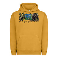 Pigment Peanut Butter Peace Love Spectacled Bear Urban Hoodie - LillyAllenDesigns