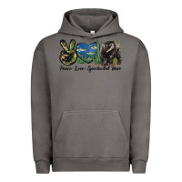 Pigment Tornado Peace Love Spectacled Bear Urban Hoodie - LillyAllenDesigns