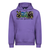 Tulip Peace Love Spectacled Bear Urban Hoodie - LillyAllenDesigns