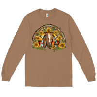 Toasted Coconut Western Leopard Sunflower Goat Rainbow Long Sleeve Tee - BarkalooDesign