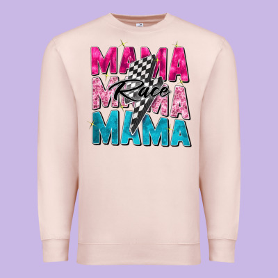 Race Mama Premium Sweatshirt Designed By Zillion Design Studio