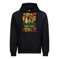 Black Christmas tree cake junkie Urban Hoodie - Jasminsmagicworld