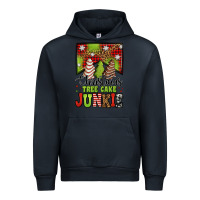Navy Christmas tree cake junkie Urban Hoodie - Jasminsmagicworld