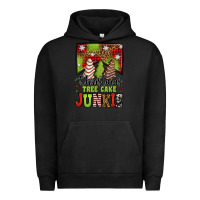 Pigment Black Christmas tree cake junkie Urban Hoodie - Jasminsmagicworld