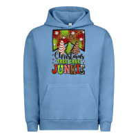 Pigment Pebble Blue Christmas tree cake junkie Urban Hoodie - Jasminsmagicworld