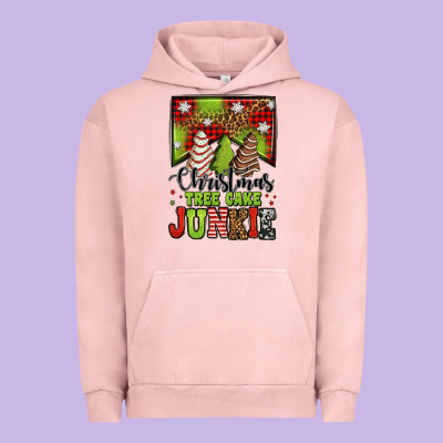 Christmas Tree Cake Junkie Urban Hoodie Designed By Jasminsmagicworld