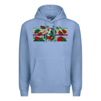 Colony Blue flamenco dancer libbey glass Premium Hoodie - BundleAndBundleShop