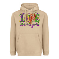 Mushroom love with crawfish mardi gras Heavyweight Hoodie - RanaPortraitStore