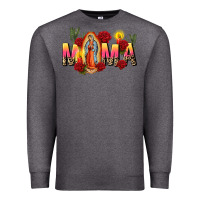 Charcoal Heather our lady of guadalupe mama Premium Sweatshirt - CTS Tumbler Store