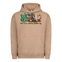 Pigment Burro peace love yorkshire pig Urban Hoodie - LillyAllenDesigns