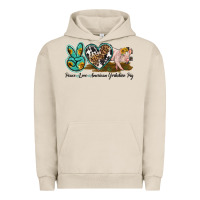 Pigment French Oak peace love yorkshire pig Urban Hoodie - LillyAllenDesigns