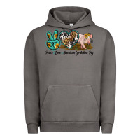 Pigment Tornado peace love yorkshire pig Urban Hoodie - LillyAllenDesigns