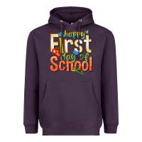 Plum happy first day of school Heavyweight Hoodie - texasbilliewilder