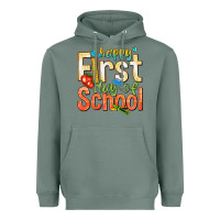 Sage happy first day of school Heavyweight Hoodie - texasbilliewilder
