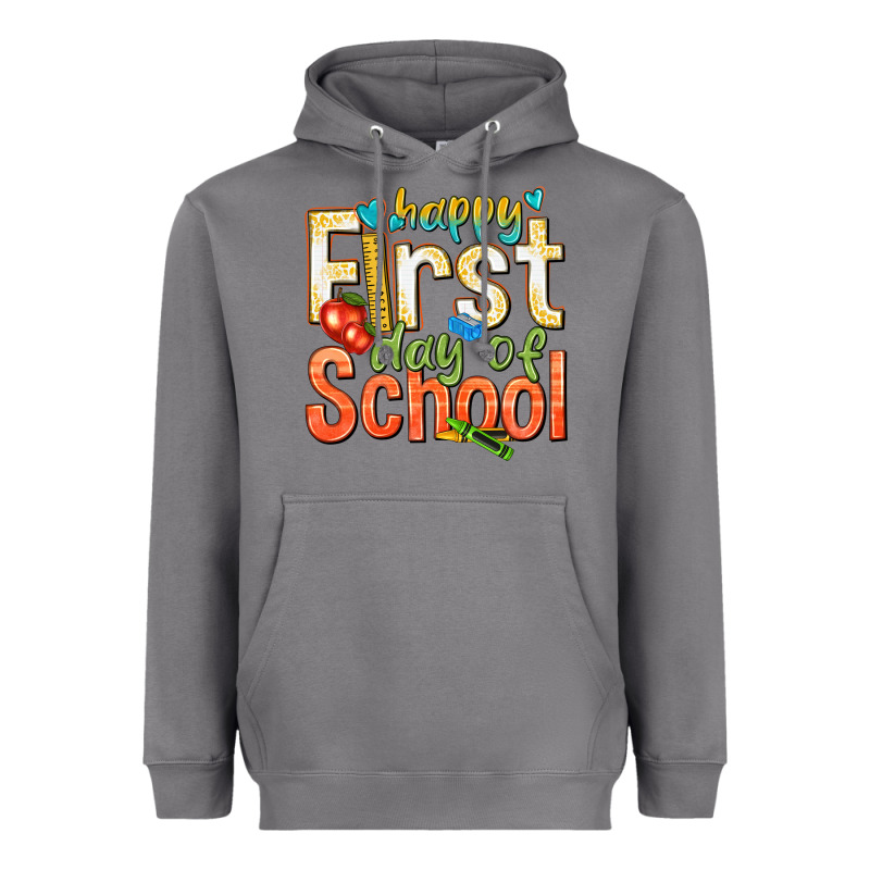 Happy First Day Of School Heavyweight Hoodie by texasbilliewilder | Teevron