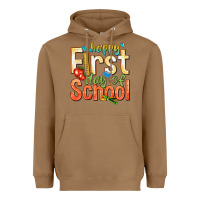 Toasted Coconut happy first day of school Heavyweight Hoodie - texasbilliewilder