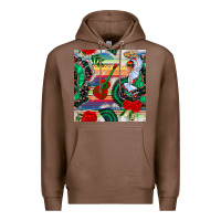 Chestnut flamenco dancer seamless pattern Premium Hoodie - BundleAndBundleShop
