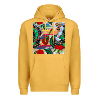 Mustard flamenco dancer seamless pattern Premium Hoodie - BundleAndBundleShop