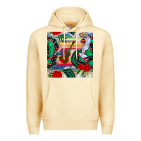 Pina Colada flamenco dancer seamless pattern Premium Hoodie - BundleAndBundleShop