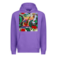 Purple flamenco dancer seamless pattern Premium Hoodie - BundleAndBundleShop