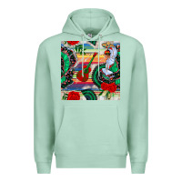 Seafoam flamenco dancer seamless pattern Premium Hoodie - BundleAndBundleShop