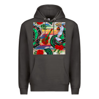 Smoke flamenco dancer seamless pattern Premium Hoodie - BundleAndBundleShop