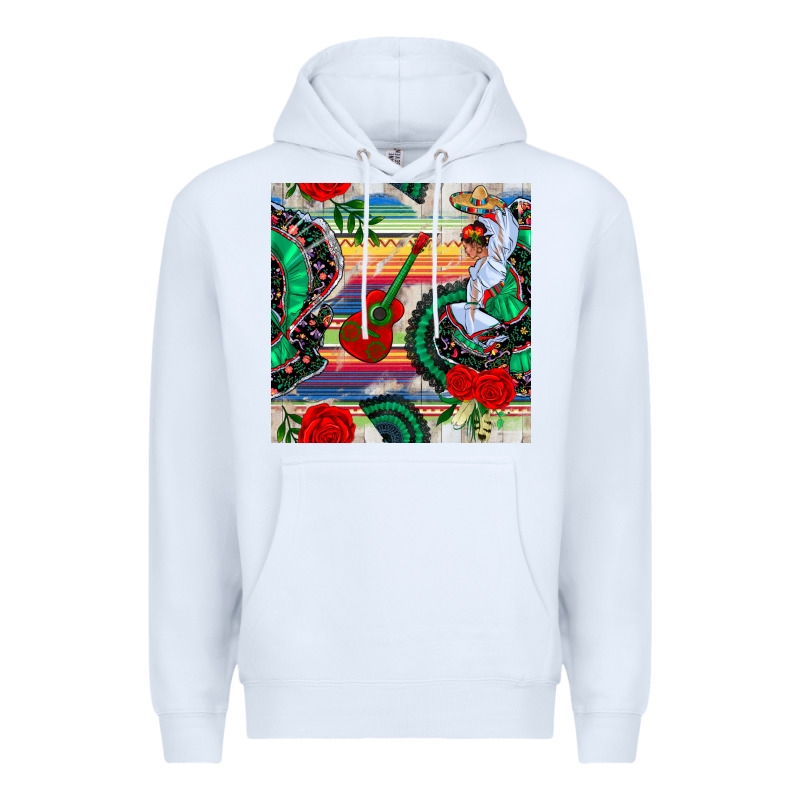 Flamenco Dancer Seamless Pattern Premium Hoodie by BundleAndBundleShop | Teevron