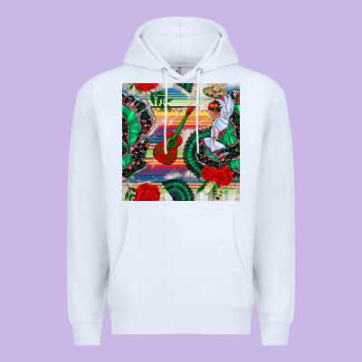 Flamenco Dancer Seamless Pattern Premium Hoodie Designed By Bundleandbundleshop