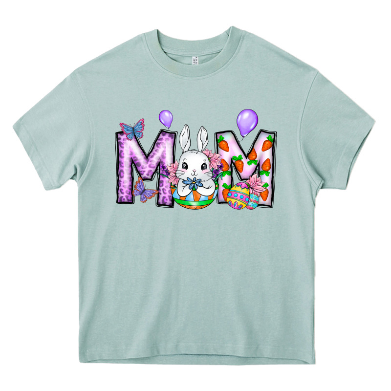 Easter Day Mom Heavy Core Tee by CowhideDigitalArt | Teevron