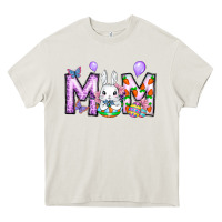 Cream easter day mom Heavy Core Tee - CowhideDigitalArt