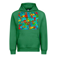 Emerald autism awareness puzzle Urban Hoodie - BarkalooDesign
