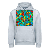 Heather Grey autism awareness puzzle Urban Hoodie - BarkalooDesign