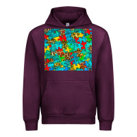 Mauve Wine autism awareness puzzle Urban Hoodie - BarkalooDesign