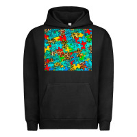 Pigment Black autism awareness puzzle Urban Hoodie - BarkalooDesign
