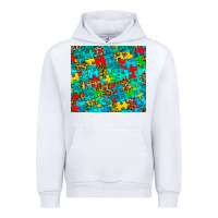 White autism awareness puzzle Urban Hoodie - BarkalooDesign