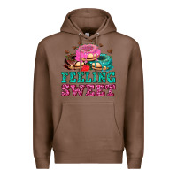 Chestnut feeling sweet donuts Premium Hoodie - AdoDesignShop