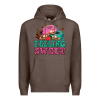 Coffee feeling sweet donuts Premium Hoodie - AdoDesignShop