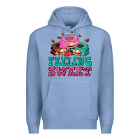 Colony Blue feeling sweet donuts Premium Hoodie - AdoDesignShop