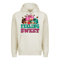 Oatmeal Heather feeling sweet donuts Premium Hoodie - AdoDesignShop