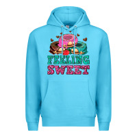 Ocean Blue feeling sweet donuts Premium Hoodie - AdoDesignShop