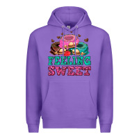 Purple feeling sweet donuts Premium Hoodie - AdoDesignShop