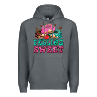 Rock feeling sweet donuts Premium Hoodie - AdoDesignShop
