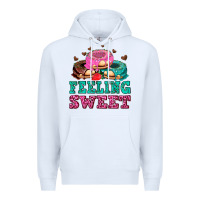 White feeling sweet donuts Premium Hoodie - AdoDesignShop
