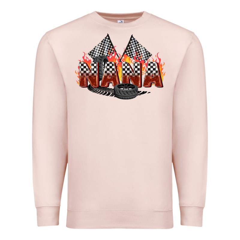 Race Nana Premium Sweatshirt by Zillion Design Studio | Teevron