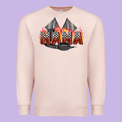 Race Nana Premium Sweatshirt Designed By Zillion Design Studio